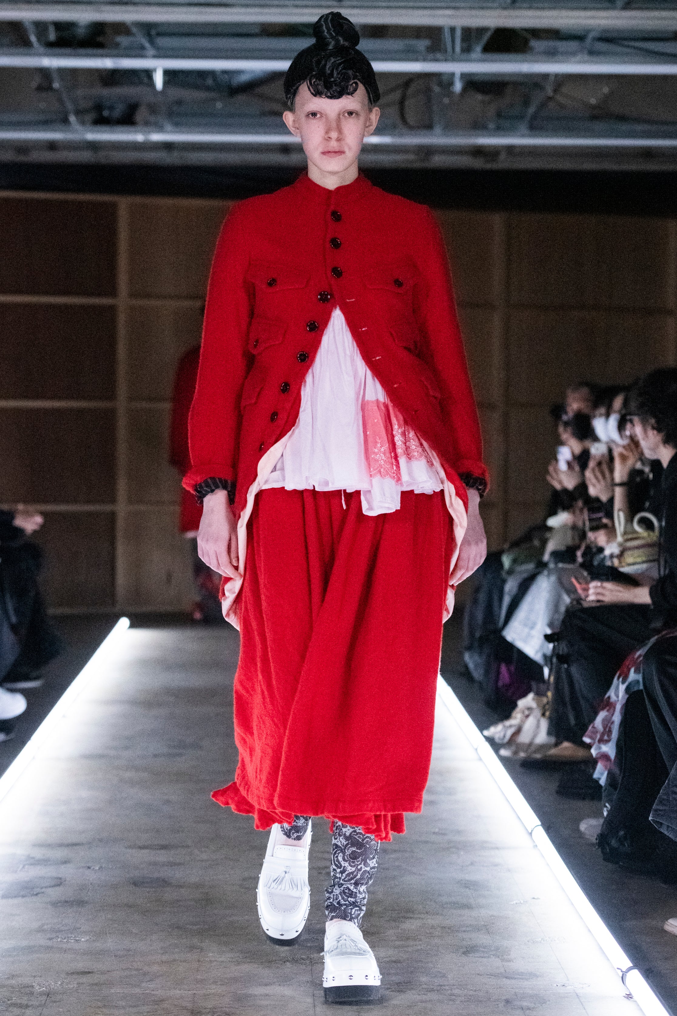 Fashion model wearing a tao outfit