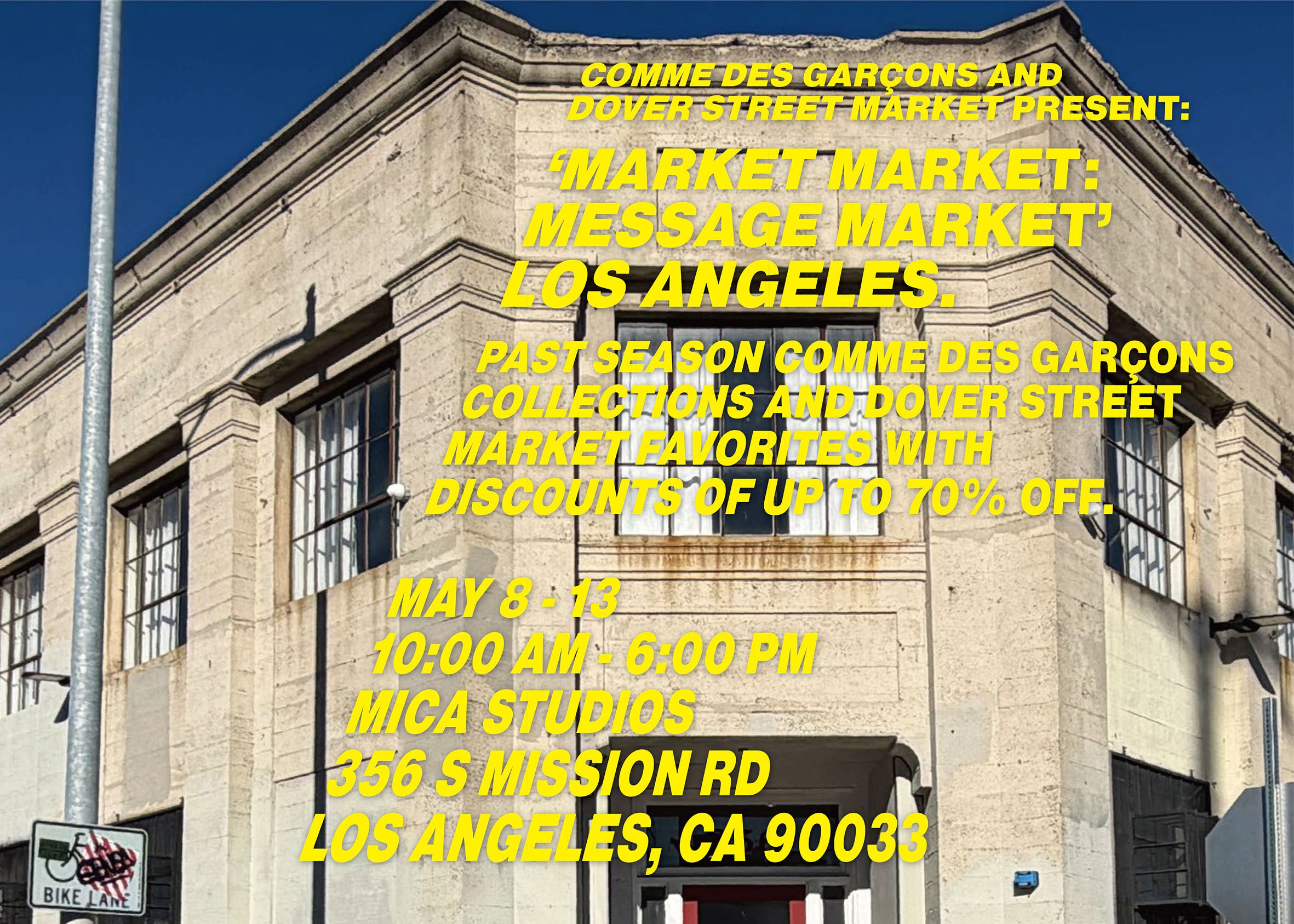 激レア！Dover Street Market × Masterpiece BP Market Market: Message Market | DSM Los Angeles